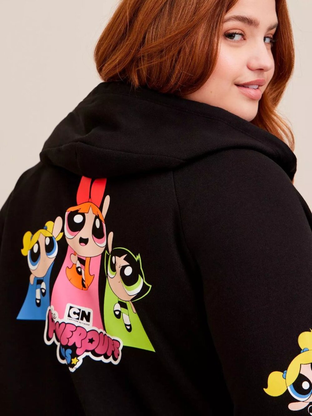 Torrid Warner Bros The Powerpuff Girls Classic Fit Cozy Fleece Zip Up Hoodie 3X